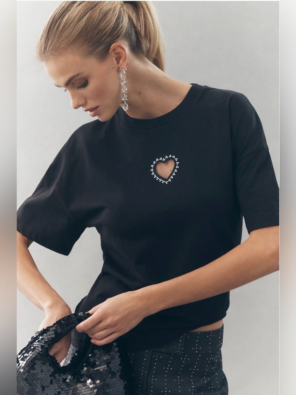 Anthropologie Ichi Petro Cutout Tee Ihpetro